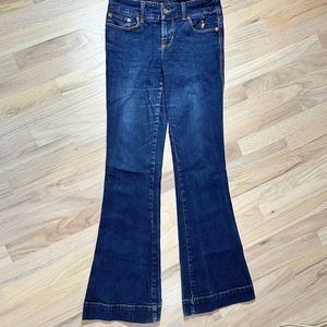 Baby Phat Size 5 Cat Pocket Y2K 2000's Wide Leg Jeans